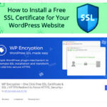 install free ssl certificate on wordpress