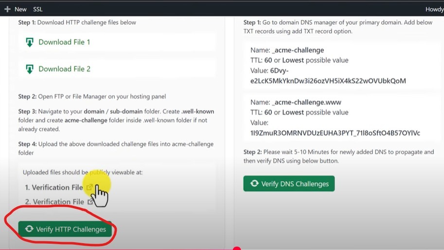 verify http challenge