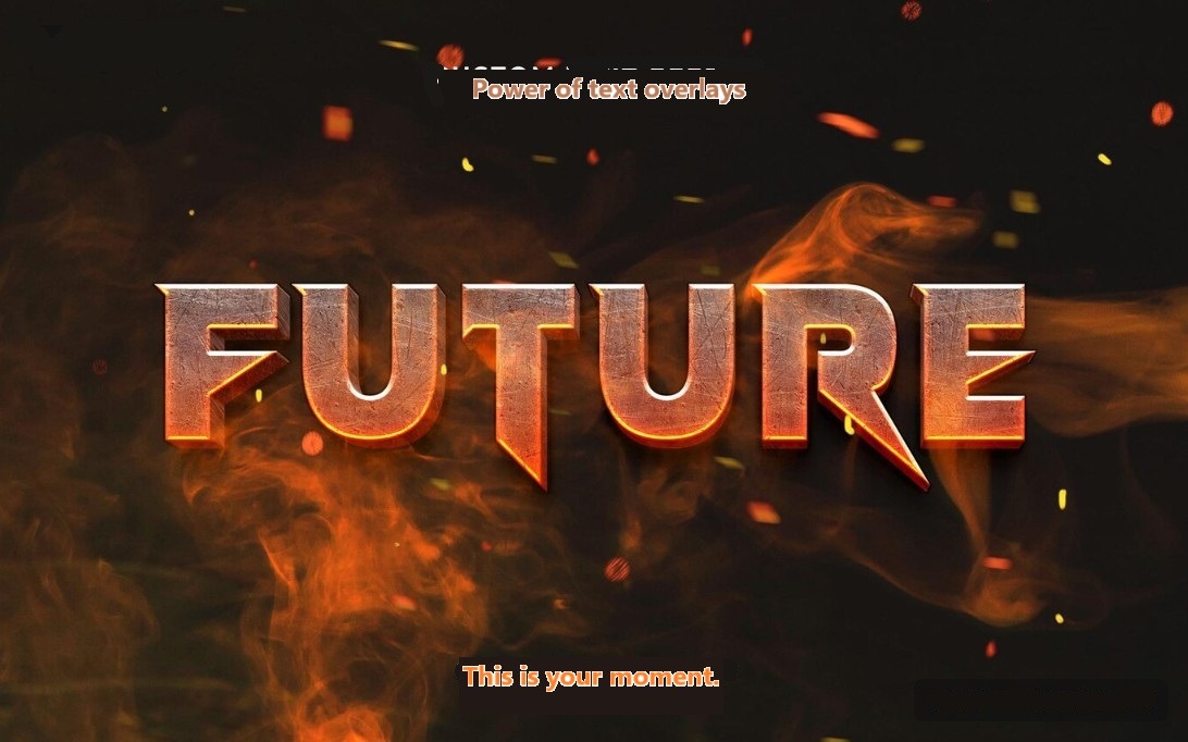 outstanding text overlays for engagement