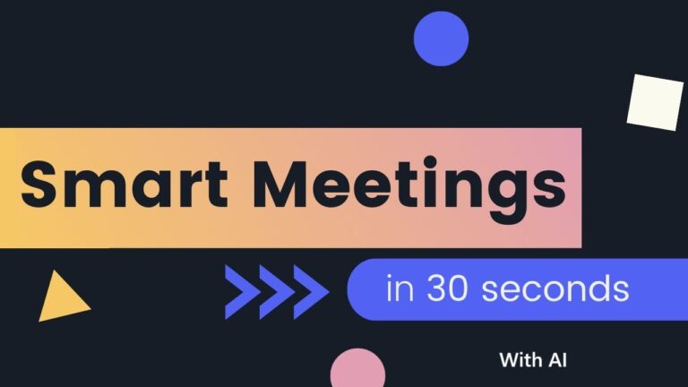 smart meeting with ai